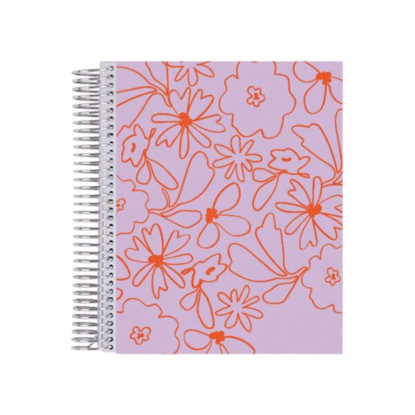 Pink Floral Academic Planner Erin Condren 12-Month Dated